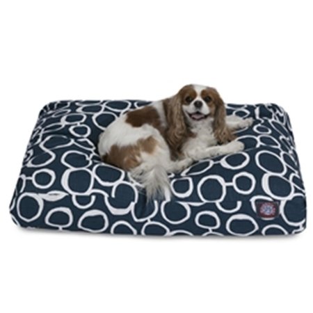 MAJESTIC PET Fusion Navy Large Rectangle Dog Bed 78899550264